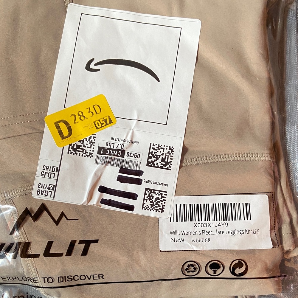 Willit Women's Khaki Flare Leggings